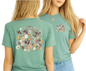 Koszulka w kwiaty - wzór kwiaty104