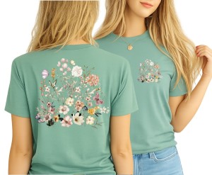 Koszulka w kwiaty - wzór kwiaty102