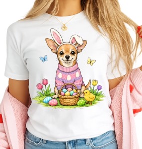 DAMSKA KOSZULKA WIELKANOCNA Chihuahua