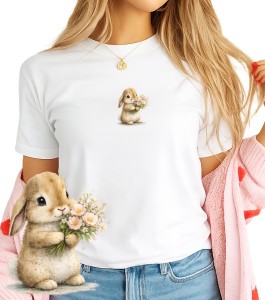 Damska koszulka z zajączkiem - bunny108