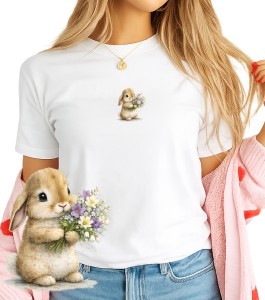 Damska koszulka z zajączkiem - bunny109