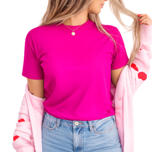 Koszulka damska fuksjowa 