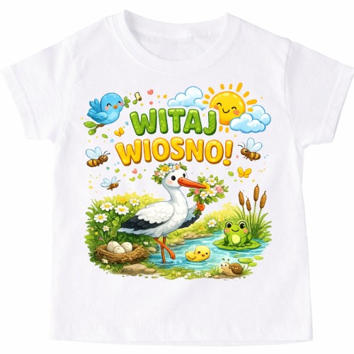 Koszulka z bocianem na Dzień WIOSNY - WITAJ WIOSNO.jpg