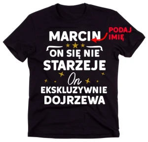Personalizowana koszulka  męska na urodziny 