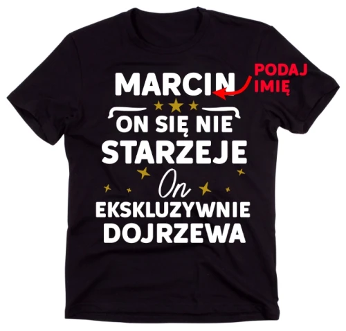 Personalizowana koszulka męska na urodziny