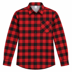 Męska koszula flanelowa czerwona.png