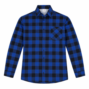 Koszula flanelowa niebieska w kratę. 