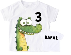Koszulka dla dziecka na 3 urodziny z imieniem