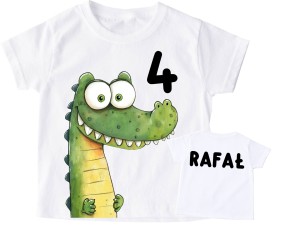 Koszulka dla dziecka na 4 urodziny z imieniem