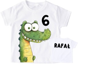 Koszulka dla dziecka na 6 urodziny z imieniem