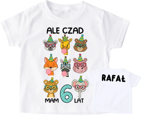 KOSZULKA NA 6 URODZINY ale czad ma 6 lat.webp