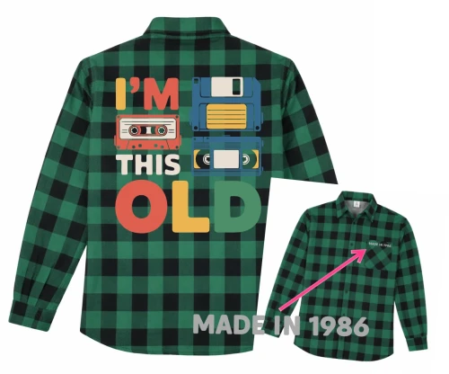 Prezent na 40 urodziny dla męższyczny KOSZULKA I'M THIS OLD .webp