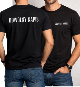 Koszulka reklamowa z nazwą firmy 