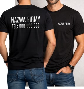 Koszulka reklamowa firmowa z numerem telefonu na plecach .jpg