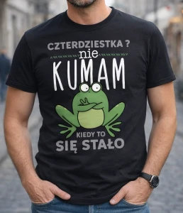 Koszulka na 40 urodziny „Czterdziestka? Nie kumam kiedy to się stało” – zabawny prezent dla faceta