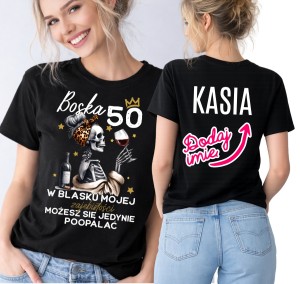 Damska koszulka na 50 urodziny - BOSKA 50 