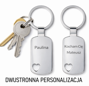 Brelok z grawerem personalizowany – wyjątkowy prezent z dedykacją dla niej i dla niego