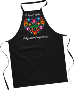 Fartuchy dla koła gospodyń wiejskich folkowe serce dla KGW.webp