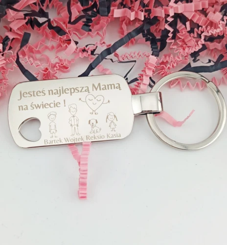 Breloczek dla Mamy - JESTEŚ NAJLEPSZA MAMĄ NA ŚWIECIE .webp