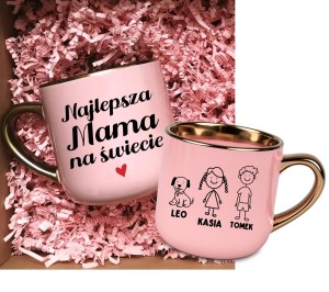 Kubek dla Mamy z imionami dzieci - NAJLEPSZA MAMA NA ŚWIECIE 