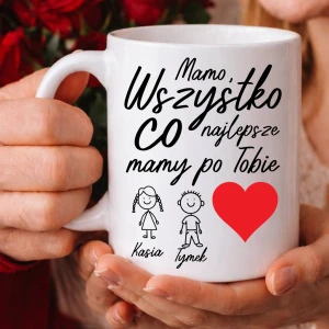 Kubek dla Mamy na prezent - MAMO , wszystko co najlepsze Mamy po tobie !
