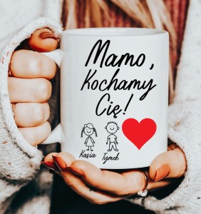 Kubek dla Mamy - Mamo, Kochamy cię z imionami dzieci 
