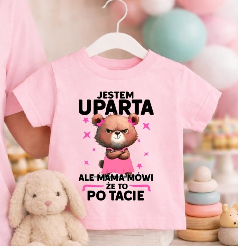 Koszulka dla dziewczynki jestem uparta.jpg