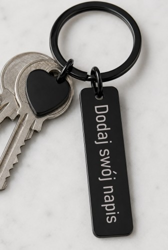 Personalizowany Brelok z własnym napisem do kluczy na prezent