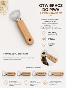 Otwieracz do piwa z własną dedykacją