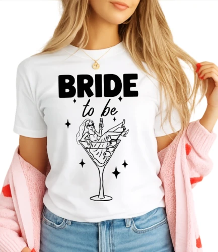 KOSZULKA NA WIECZÓR PANIEŃSKI BRIDE TO BE.webp