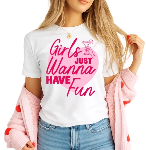 KOSZULKA NA WIECZÓR PANIEŃSKI GIRLS JUST WANNA.webp