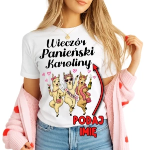 KOSZULKA NA WIECZÓR PANIEŃSKI  Z IMIENIEM 