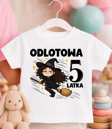 Koszulka URODZINOWA dziecięca ''ODLOTOWA 5 LATKA''