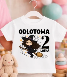  Koszulka URODZINOWA dziecięca ''ODLOTOWA 2 LATKA'' 