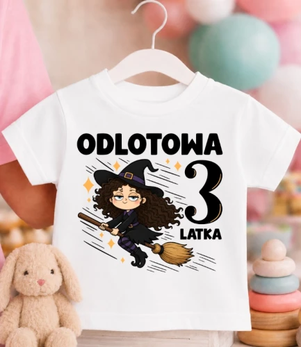Koszulka URODZINOWA dziecięca ''ODLOTOWA 3 LATKA''