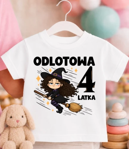 Koszulka URODZINOWA dziecięca ''ODLOTOWA 4 LATKA''