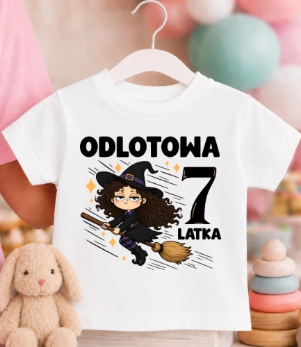 Koszulka URODZINOWA dziecięca ''ODLOTOWA 7 LATKA''