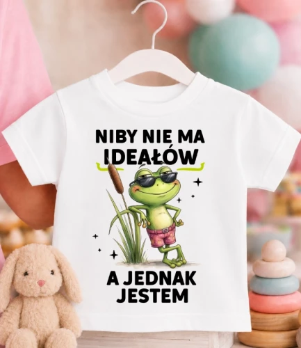 KOSZULKA DZIECIĘCA NIBY NIE MA IDEAŁÓW A JEDNAK.webp