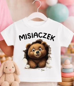  Koszulka dziecięca ''MISIACZEK'' Z MISIEM