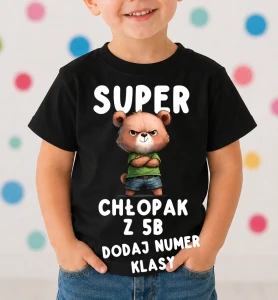 Koszulki dla kolegów z klasy na Dzień Chłopaka - SUPER CHŁOPAK 