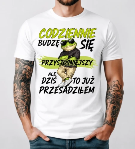 koszulka na dzień chłopaka codziennie budzę się przystojniejszy.webp