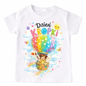 Koszulka na DZIEŃ KROPKI dla dziecka - wzór kropka5