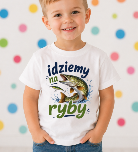 Koszulka dla chłopczyka zmotywem wędkarskim.png