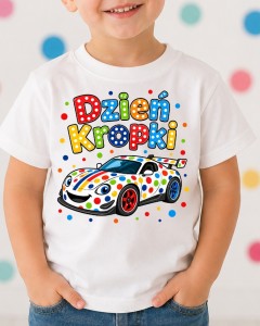 Koszulka w kropki  dzień kropki dla chłopczyka