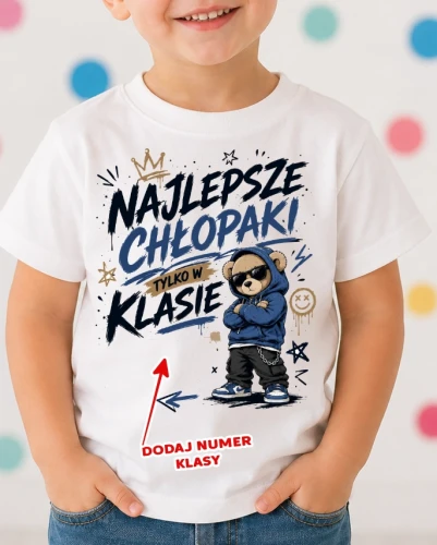 Koszulki na Dzień Chłopaka z numerem klasy .webp