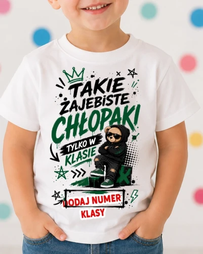 Koszulki na Dzień Chłopaka z numerem klasy.webp