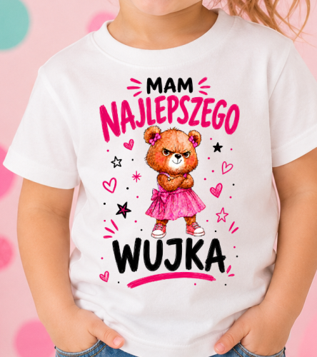 Koszulka dla dziewczynki - MAM NAJLEPSZEGO WUJKA
