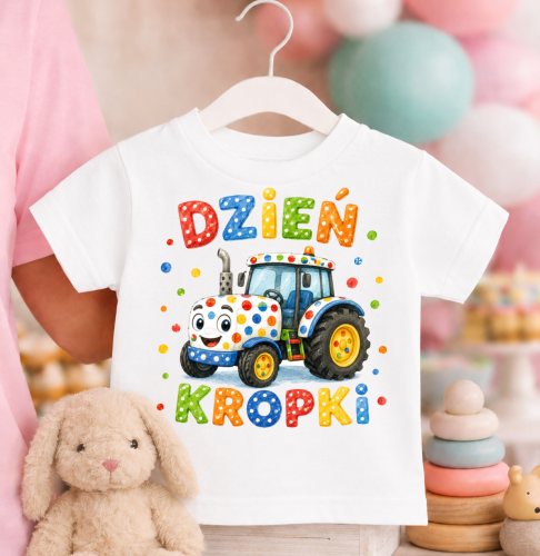 Koszulka dla chłopczyka na dzień kropki.png