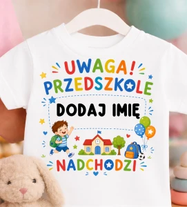  Koszulka dla CHŁOPCZYKA do przedszkola z imieniem