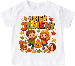 Koszulka na dzień jesieni do przedszkola (parka)
